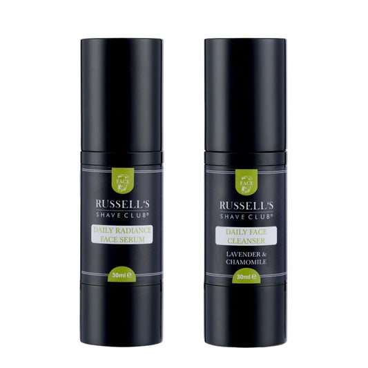 Russell's Radiant Complexion Duo: Cleanser & Serum Set