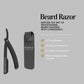 Matt Black Cut-Throat Razor | Includes 10 Platinum Blades