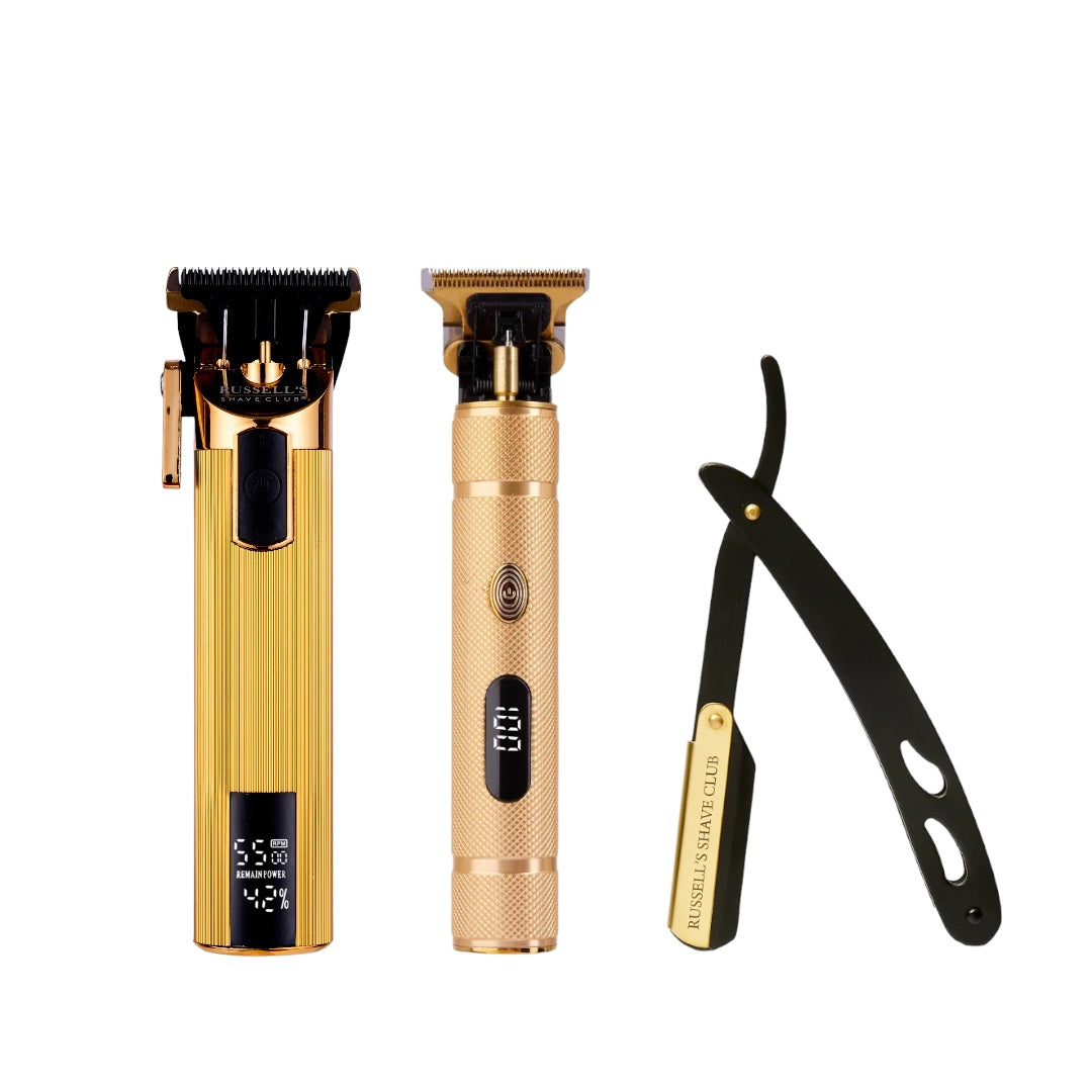 Cut Throat Razor Set, Straight Razor Shaving Kit UK, Traditional Razor ...