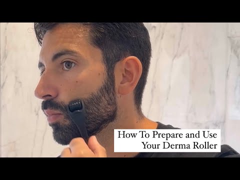 Load video: how to use a derma beard roller