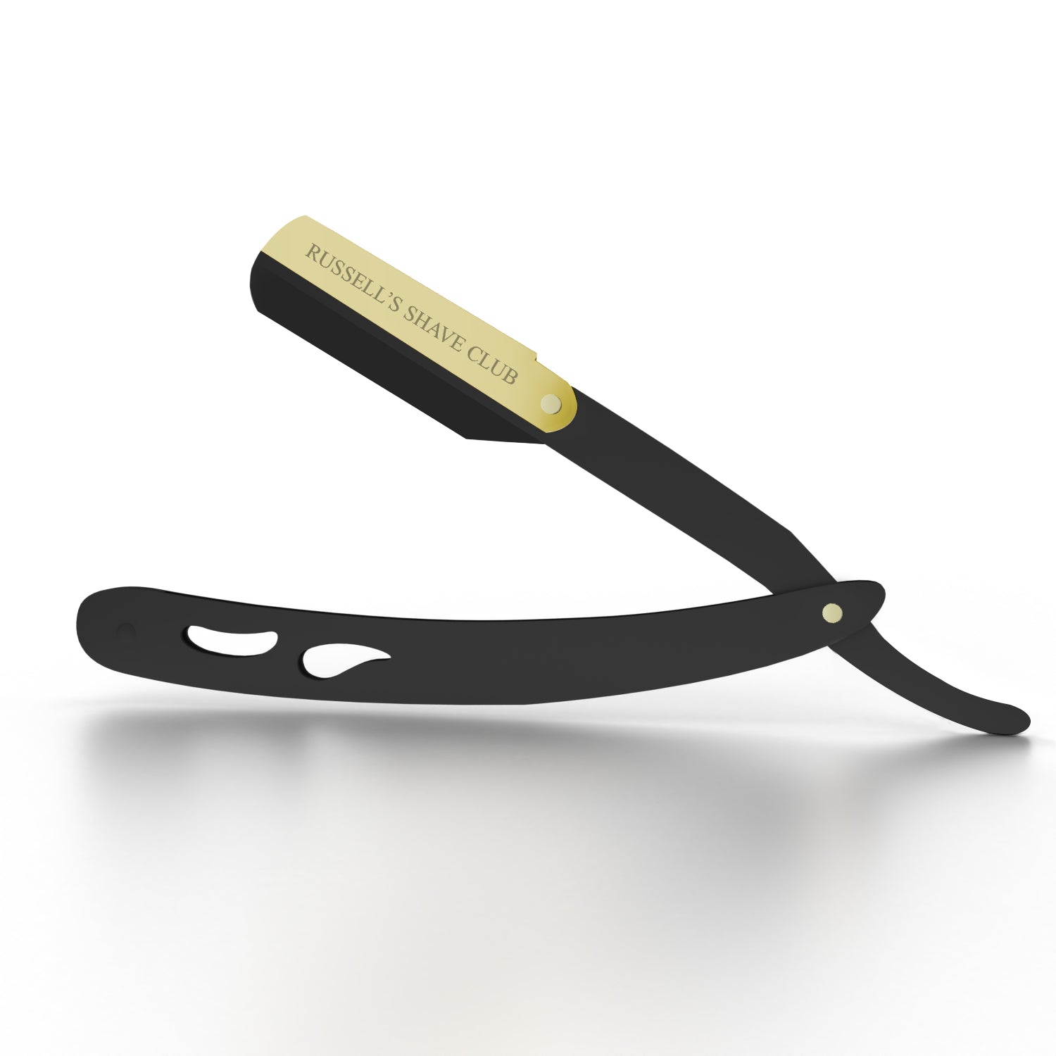 Beard Shape-Up Cut-Throat Razor Black & Gold – Russell's Shave Club