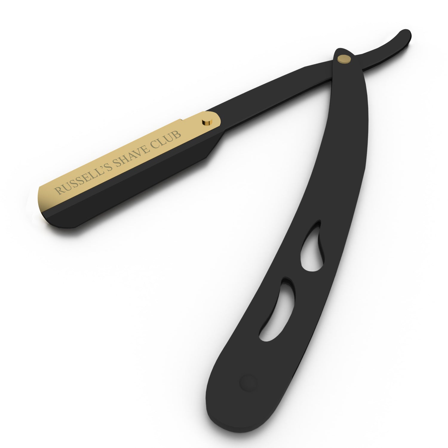 Gutted Razor Beard Shape-Up Cut-Throat Razor Black & Gold – Russell's Shave Club